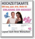 Hochzeitskarten, DIN lang quer, Motiv 03