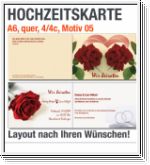 Hochzeitskarten, A6 quer, Motiv 05