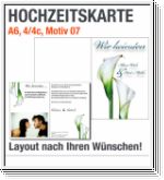 Hochzeitskarten, A6, hoch, Motiv 07