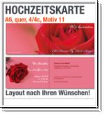 Hochzeitskarten, A6 quer, Motiv 11