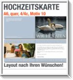 Hochzeitskarten, A6 quer, Motiv 10