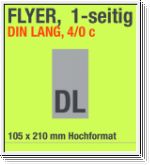 Flyer, einseitig, DIN lang