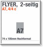 Flyer, zweiseitig, A7