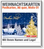 Weihnachtskarten, Postkarten A6, Motiv 01