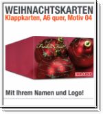 Weihnachtskarten, Klappkarten A6, Motiv 04