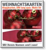Weihnachtskarten, Klappkarten DIN lang, Motiv 04