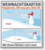 Weihnachtskarten, Klappkarten DIN lang, Motiv 08