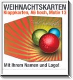 Weihnachtskarten, Klappkarten A6, Motiv 13