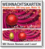 Weihnachtskarten, Klappkarten DIN lang, Motiv 10