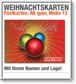 Weihnachtskarten, Postkarten A6, Motiv 13
