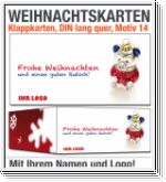 Weihnachtskarten, Klappkarten DIN lang, Motiv 14