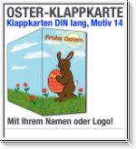 Osterkarten, Oster-Klappkarten, DIN lang, Motiv 14
