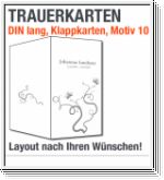 Trauerkarten, DIN lang, Motiv 10