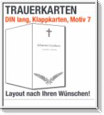 Trauerkarten, DIN lang, Motiv 07