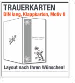 Trauerkarten, DIN lang, Motiv 08