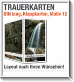 Trauerkarten, DIN lang, Motiv 12