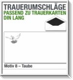 DIN-lang-Trauerumschl�ge, Trauerbriefumschl�ge DL, Motiv 8