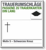 DIN-lang-Trauerumschl�ge, Trauerbriefumschl�ge DL, Motiv 5