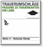 DIN-lang-Trauerumschl�ge, Trauerbriefumschl�ge DL, Motiv 4