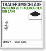 DIN-lang-Trauerumschl�ge, Trauerbriefumschl�ge DL, Motiv 7