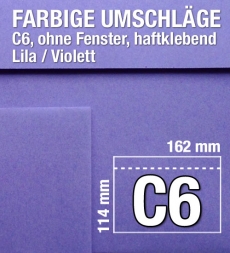 C6-Umschlge, Lila, Violett