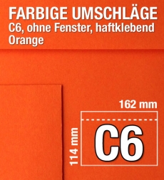 C6-Umschlge, Orange
