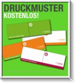 Kostenlose Klappvisitenkarten-Druckmuster