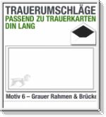 DIN-lang-Trauerumschl�ge, Trauerbriefumschl�ge DL, Motiv 6