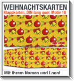Weihnachtskarten, Klappkarten DIN lang, Motiv 18