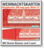 Weihnachtskarten, Klappkarten DIN lang, Motiv 19