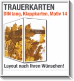 Trauerkarten, DIN lang, Motiv 14