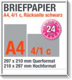 Briefpapier drucken, Briefb�gen A4, 4/1c