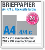 A4-Briefb�gen drucken, Briefpapier, 4/4c