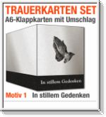Trauerkarten mit Trauerumschl�gen im Sparpaket, Motiv 01