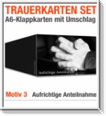 Trauerkarten mit Trauerumschl�gen im Sparpaket, Motiv 03