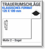 Trauerumschl�ge Klassik, Trauerbriefumschl�ge 120x189mm, Motiv 2