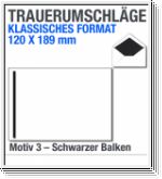 Trauerumschl�ge Klassik, Trauerbriefumschl�ge 120x189mm, Motiv 3