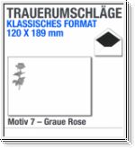 Trauerumschl�ge Klassik, Trauerbriefumschl�ge 120x189mm, Motiv 7