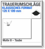 Trauerumschl�ge Klassik, Trauerbriefumschl�ge 120x189mm, Motiv 8