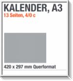 A3-Kalenderdruck, A3-Kalender, Querformat