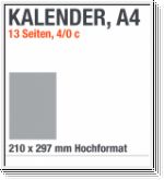 A4-Kalenderdruck, A4-Kalender, Hochformat