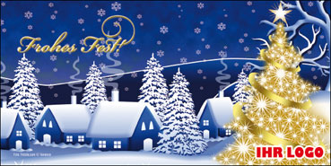 Weihnachtskarte, Klappkarten zu Weihnachten, DIN lang, Weihnachten, druck, drucken, Druckerei