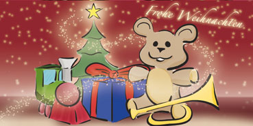 Weihnachtskarte, Klappkarten zu Weihnachten, DIN lang, Weihnachten, druck, drucken, Druckerei