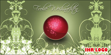 Weihnachtskarte, Klappkarten zu Weihnachten, DIN lang, Weihnachten, druck, drucken, Druckerei