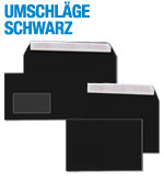 Schwarze Briefumschlge