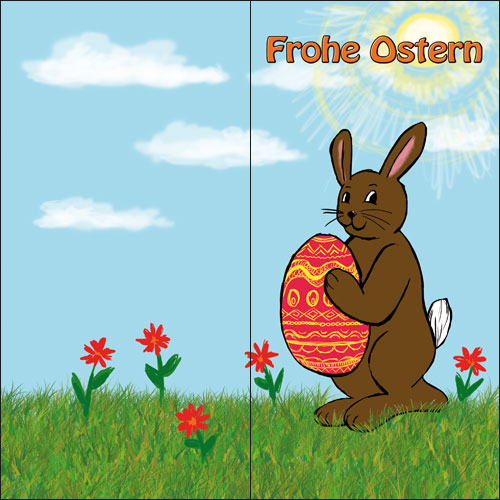 Osterkarten, DIN lang, Motiv 14