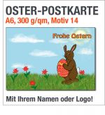 Oster-Postkarten mit Osterhase und Osterei