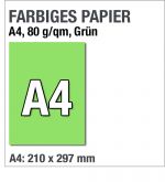A4-Papier, Grün, Intensivgrün