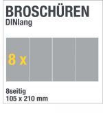 Broschren, gefalzt, 8seitig