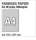 A4-Papier, Grau, Silbergrau